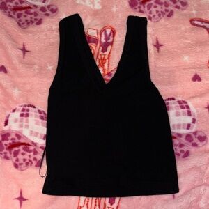 Sincerely Jules Black V-Neck Tank Top